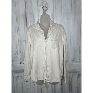 FRANK & EILEEN BLUE "EILEEN" FAMOUS CLASSIC DENIM LIGHT WASH BUTTON UP SHIRT S